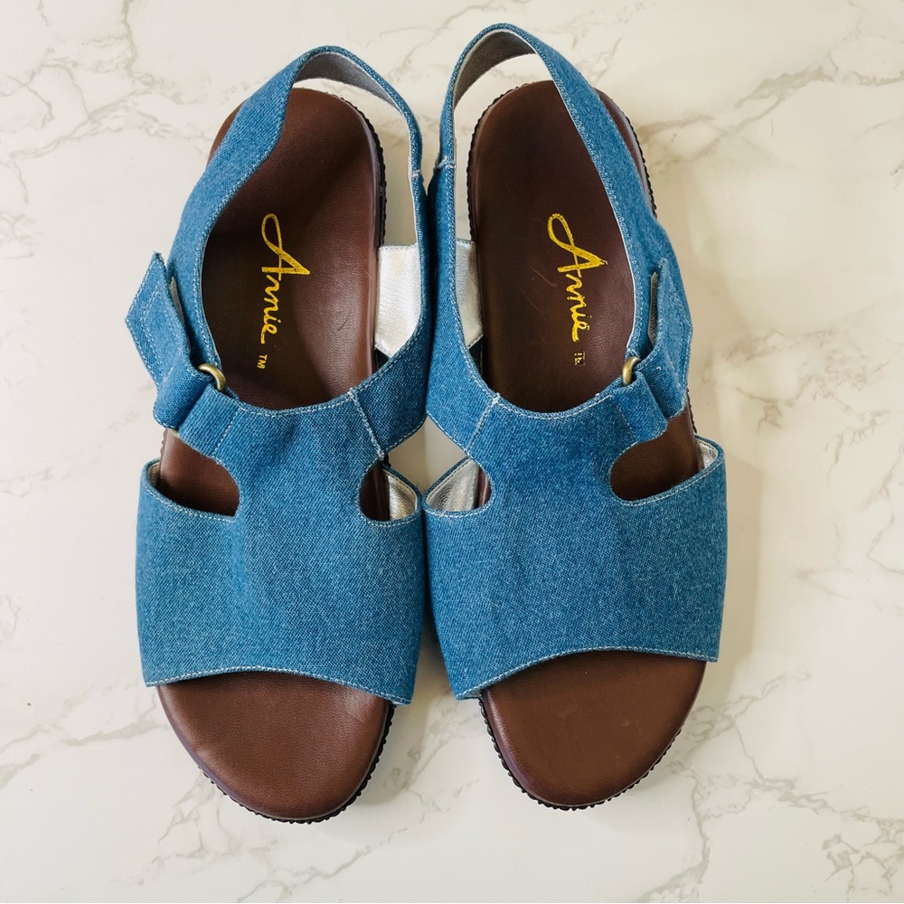 Arnie Denim Jean Summer Spring Casual Sandals | Size 9
